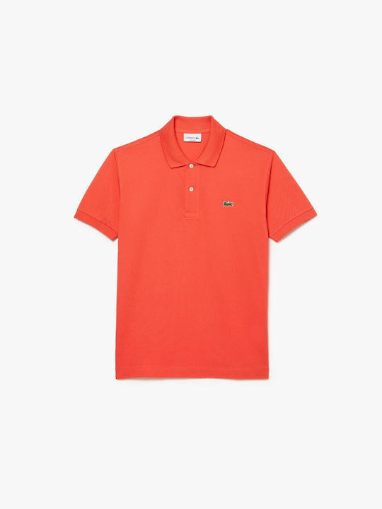 Lacoste Ανδρικό T-shirt Κοντομάνικο Polo Πορτοκαλί
