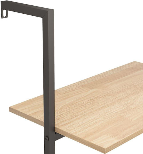 Offene Bücherregal Beige / Schwarz 64x35x120,5cm