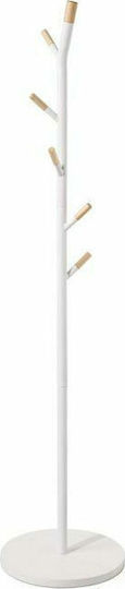 5Five Metallic White Freestanding Coat Rack AT100655 5Five Metallic White Freestanding Coat Rack AT100655
