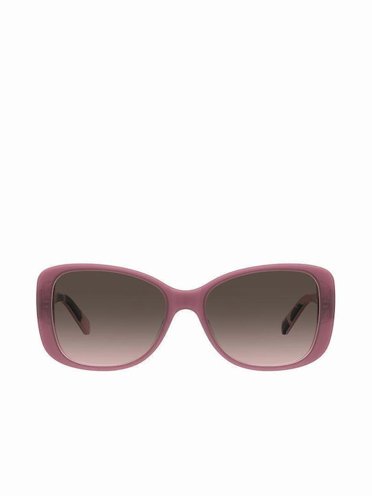 Moschino Women's Sunglasses with Pink Acetate Frame and Brown Gradient Lenses MOL054/S Q5T/HA