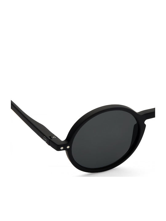 Izipizi #G Unisex Sonnenbrille mit Schwarz Kunststoff Gestell und Schwarz Linse