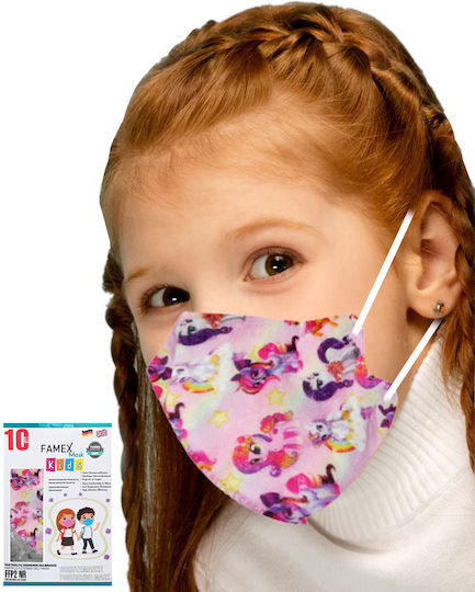 Famex Kids Mask FFP2 NR XXS Маска за защита FFP2 XXS за деца Unicorn 1бр