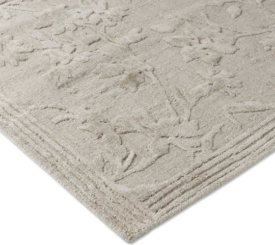 Laura Ashley Rye Lucrat manual Covor Rectangular Natural