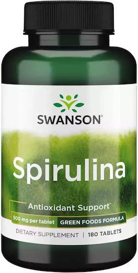 Swanson Spirulina 500mg 180 tabs