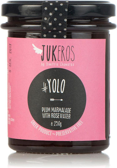 Jukeros με Ροδόνερο Μαρμελάδα Δαμάσκηνο 250gr