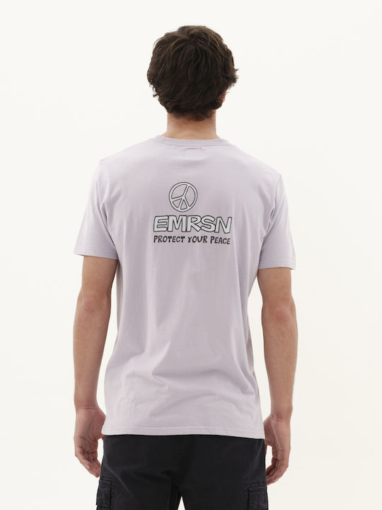Emerson T-shirt Bărbătesc cu Mânecă Scurtă Liliac