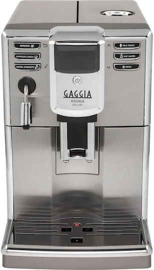 Gaggia Anima Deluxe Automatic Espresso Machine 1850W Pressure 15bar with Grinder Silver