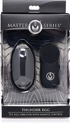 XR Thunder Egg 21x Egg Vibrator with Remote Control Black