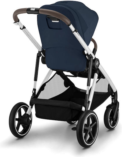 Cybex Gazelle S Baby Stroller Suitable for Newborn Silver-Ocean Blue 12.6kg