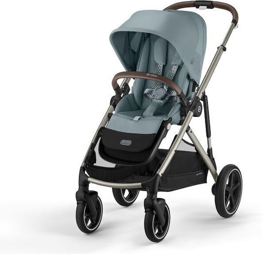Cybex Gazelle S Adjustable Baby Stroller Suitable for Newborn Silver-Sky Blue 12.6kg