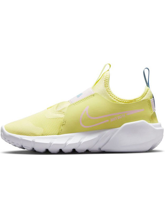 Nike Αthletische Kinderschuhe Laufen Flex Runner 2 Citron Tint / Cobalt Bliss / White / Pearl Pink