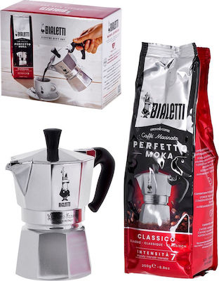 Bialetti Moka Express 3TZ 0003531 Espresso-Kanne 3 Cups Silber