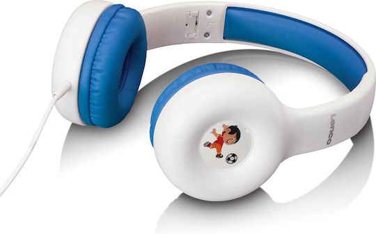 Lenco HP-010 Wireless / Wired Over Ear Headphones White / Blue HP-010BU