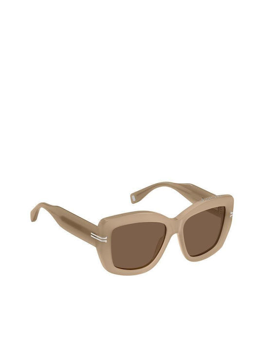 Marc Jacobs Women's Sunglasses with Beige Acetate Frame and Beige Gradient Lenses MJ 1062/S FWM/70