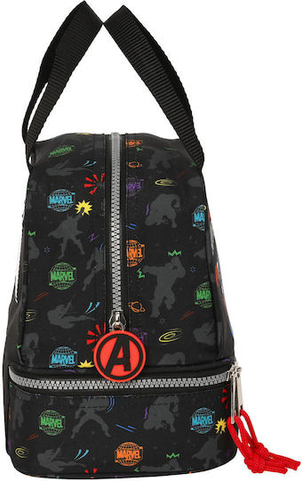 Genți De Prânz Pentru Copii De Mână Negru Avengers 20x15x20cm