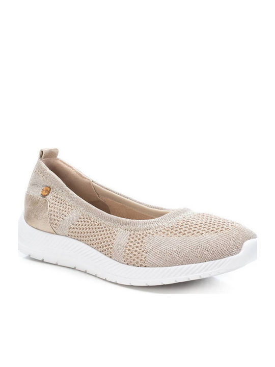 Xti Fabric Ballerinas Gold