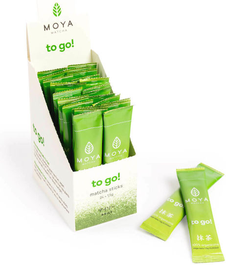 Moya Matcha Tea Organic Product To Go 24 Bags 36gr