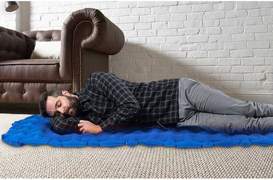 Salty Tribe Ciconians Single Camping Sleeping Mat with Pump Bag 185x55cm Thickness 5cm in Blue color