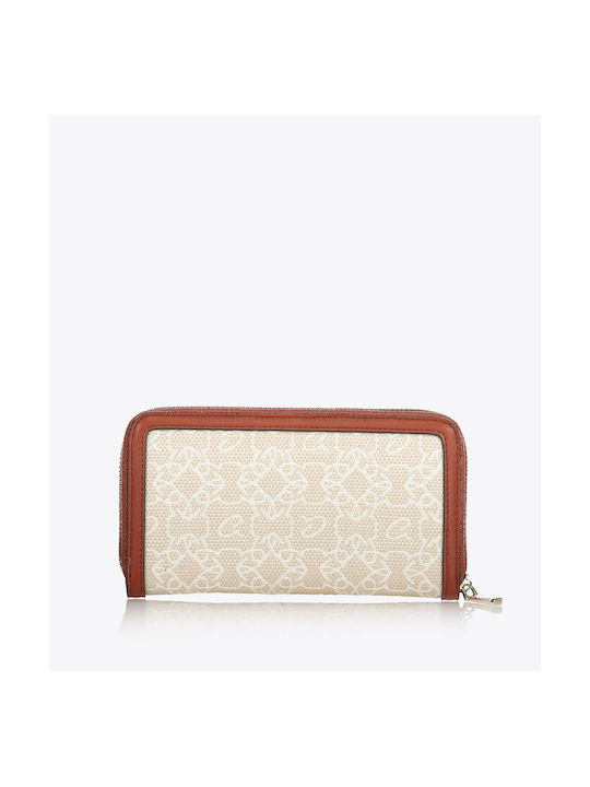 Axel Large Women's Wallet Tabac Brown