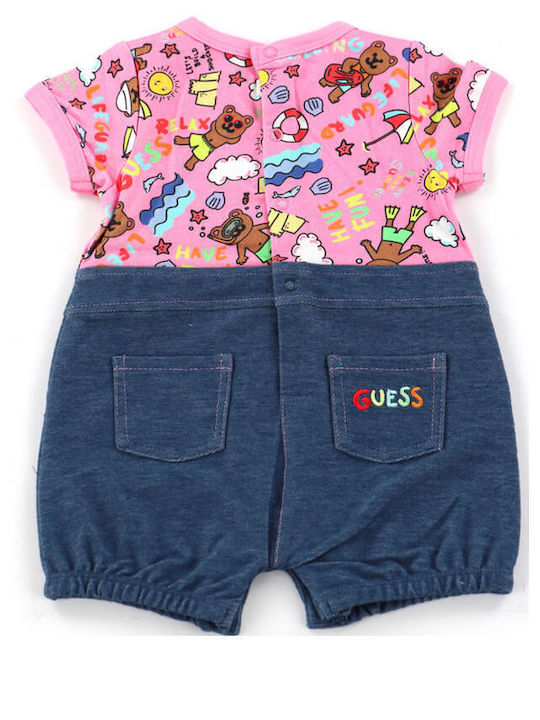 Guess Baby Bodysuit Set Short-Sleeved Pink