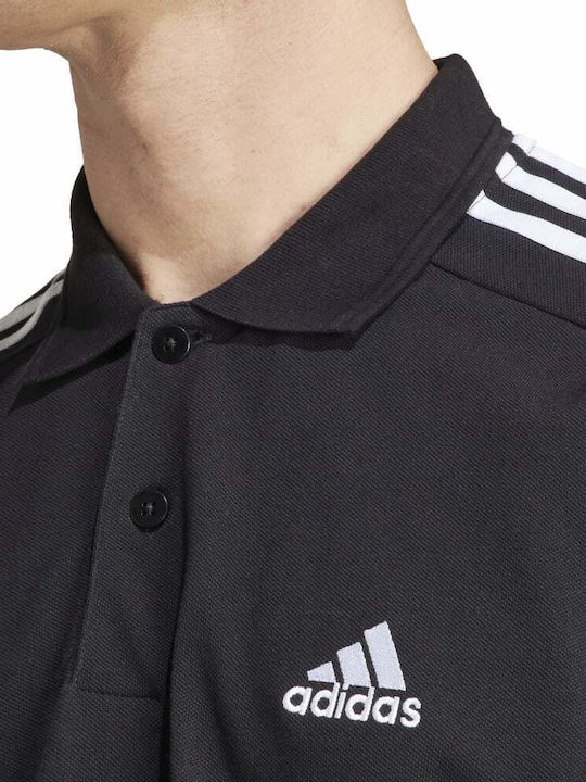 Essentials Pique Aeroready Polo Αθλητικό T-shirt Μαύρο