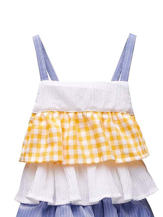 Two In A Castle Baby Bodysuit Set Sleeveless Yellow