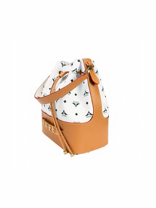 La tour Eiffel Din piele Geantă de damă Crossbody Bej