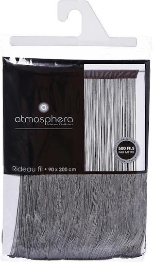 Atmosphera Κουρτίνα με Τούνελ Γκρί 90x200εκ.