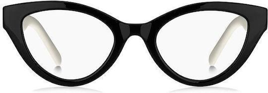 Marc Jacobs Plastic Eyeglass Frame Cat Eye Black MARC 651 80S