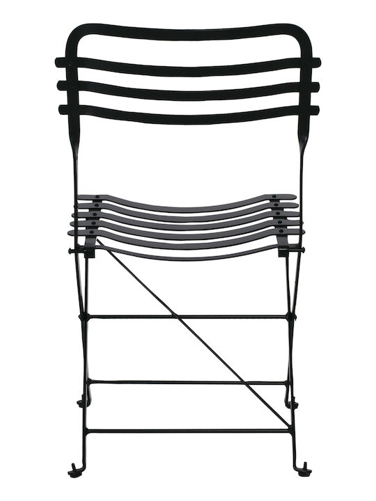 Zappeion Chair Metallic Black Velvet-Black Metal 2pcs 45x56x84cm
