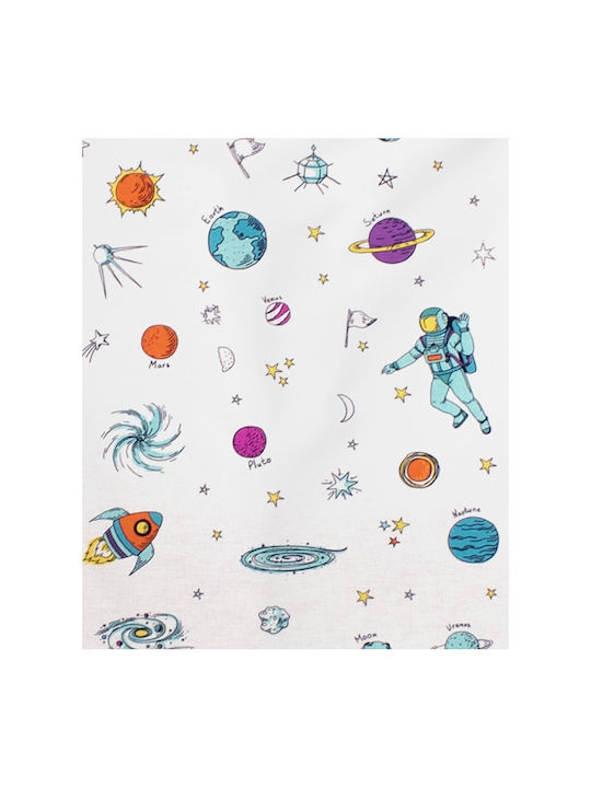 Dimcol Space 188 Πάνα Αγκαλιάς Χασέ Λευκό 80x80εκ.