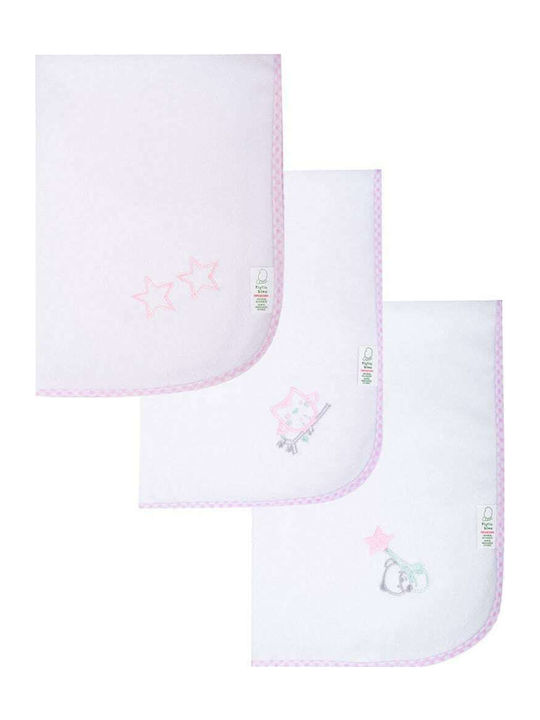 Figlio Bino Stars Αδιαβροχοποιημένο Σελτεδάκι Ροζ 40x60εκ.