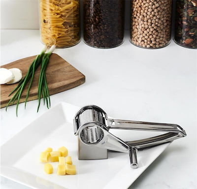 Aria Trade Manual Inox Cheese Grater 8x6x20cm