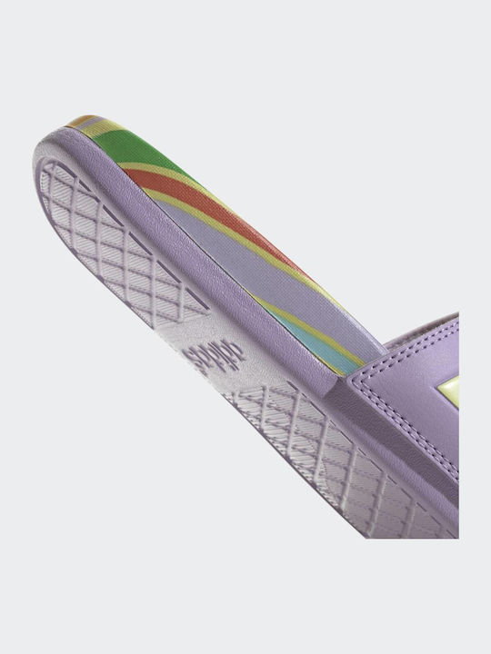 Adilette Comfort Slides Purple Glow / Pearl Citrine