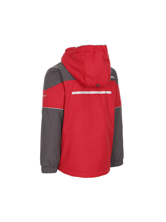 Trespass Kids Casual Jacket Long Hooded Red