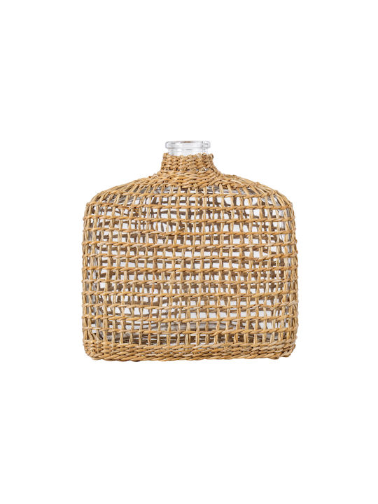 GloboStar Decorative Vase Mandy Transparent 14.5x4.5x14.5cm