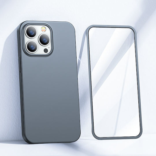 Joyroom JR-BP928 360 Full Cover Σιλικόνης 0.76mm Σετ με Τζαμάκι Tarnish (iPhone 13 Pro Max)