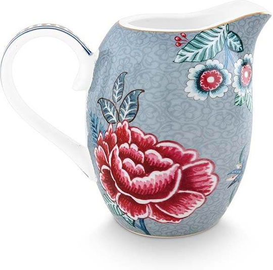 PiP Studio Flower Festival Галерия за сервиране на мляко от порцелан в Син цвят 1бр PiP Studio Flower Festival Галерия за сервиране на мляко от порцелан в Син цвят 1бр