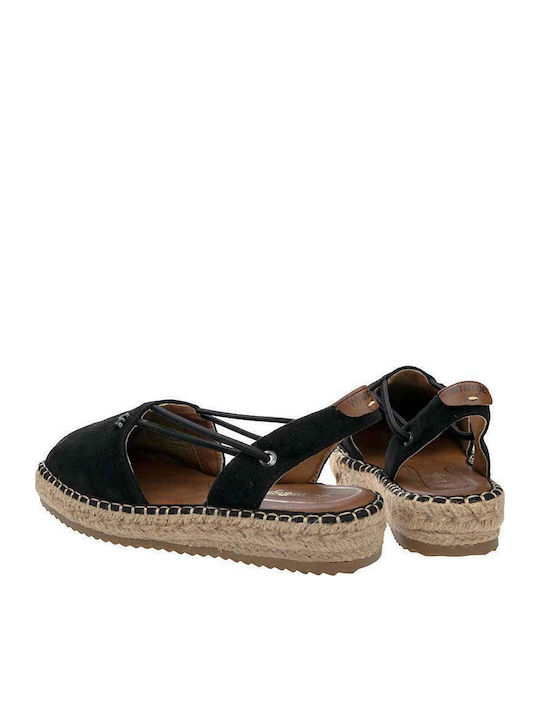 Rambla Suede Γυναικείες Εσπαντρίγιες σε Μαύρο Χρώμα