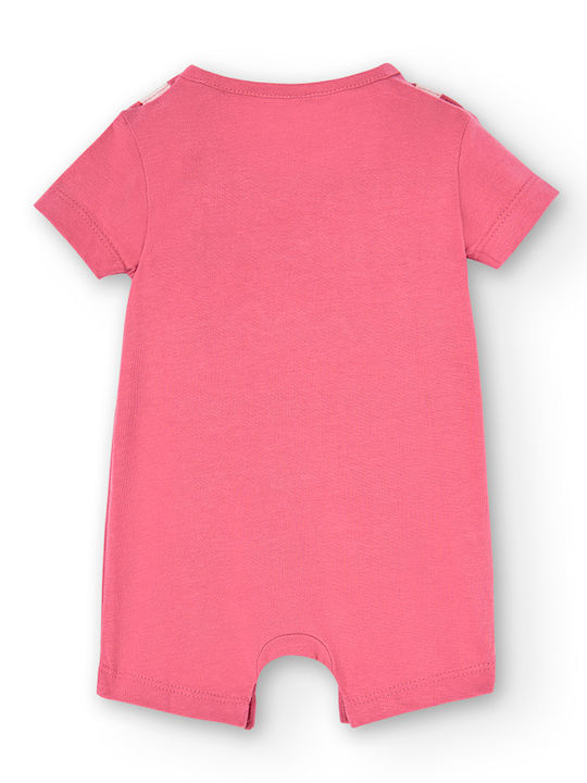 Boboli Dino Baby Bodysuit Set Short-Sleeved Pink