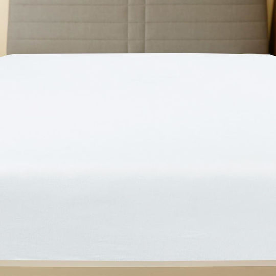 vidaXL Sheet Double with Elastic 140x200cm. White