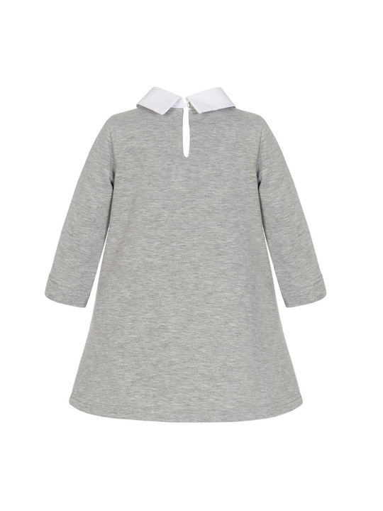 Balloon Chic Kids Dress Long Sleeve Gray