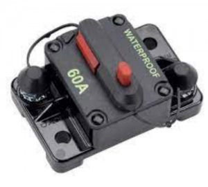 Osculati Waterproof Boat Thermal Fuse 60A Waterproof Circuit Breaker with Thermal Safety