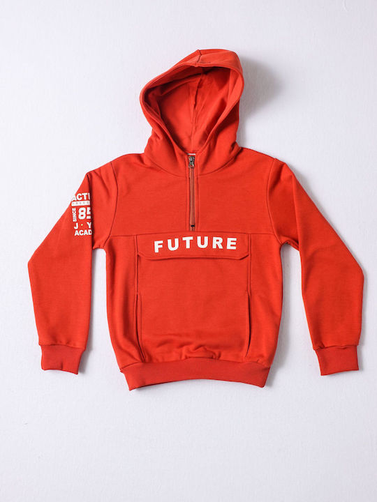 Joyce Kids Sweatshirt with Hood Orange