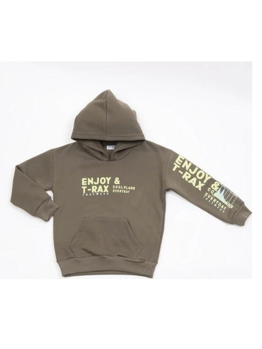 Trax Kids Sweatshirt with Hood and Pocket Petrol