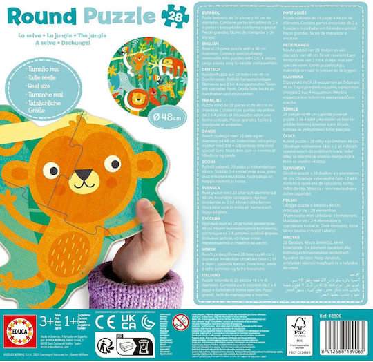 Kids Puzzle The Jungle for 3+ years+ Years 28pcs Educa