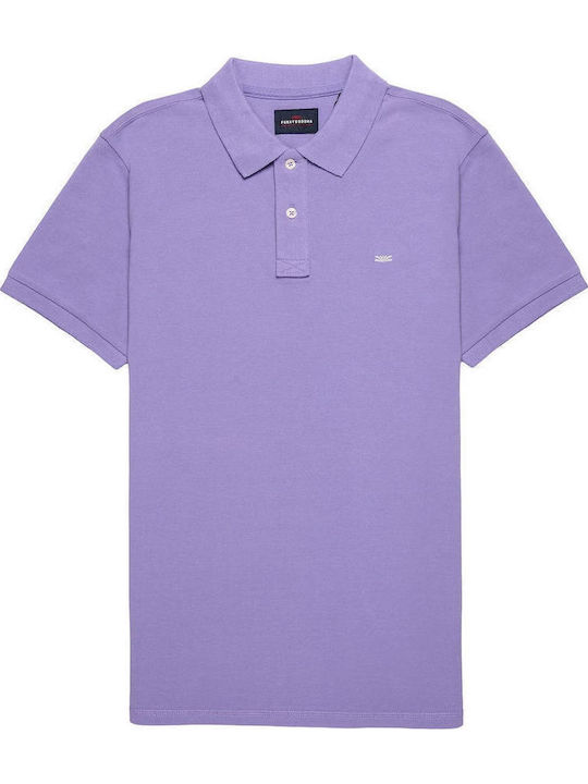 FBM007-00111 Polo Short Sleeve Blouse Lavender