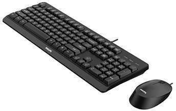 Philips SPT6207BL Комплект клавиатура и мишка Английски US Черен