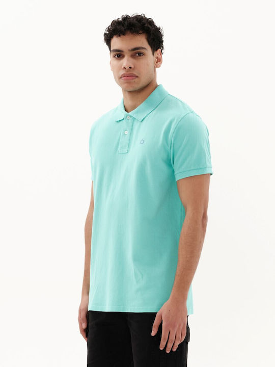 231.EM35.69GD Polo Short Sleeve Blouse Turquoise
