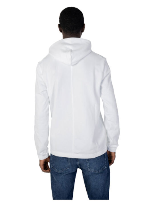 Calvin Klein Herren Sweatshirt mit Kapuze Weiß